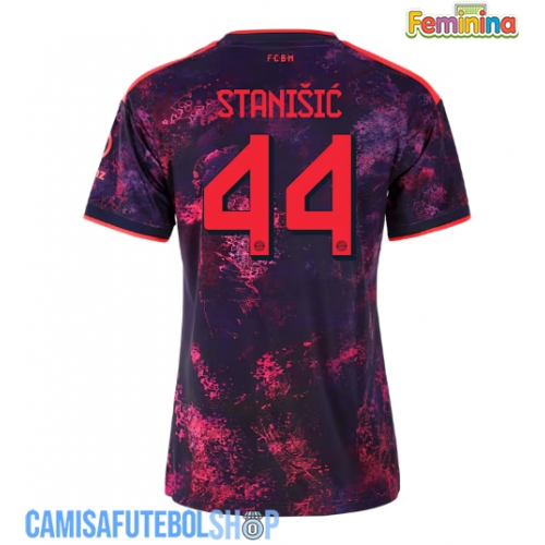 Camisa de time de futebol Bayern Munich Josip Stanisic #44 Replicas 3º Equipamento Feminina 2026-27 Manga Curta